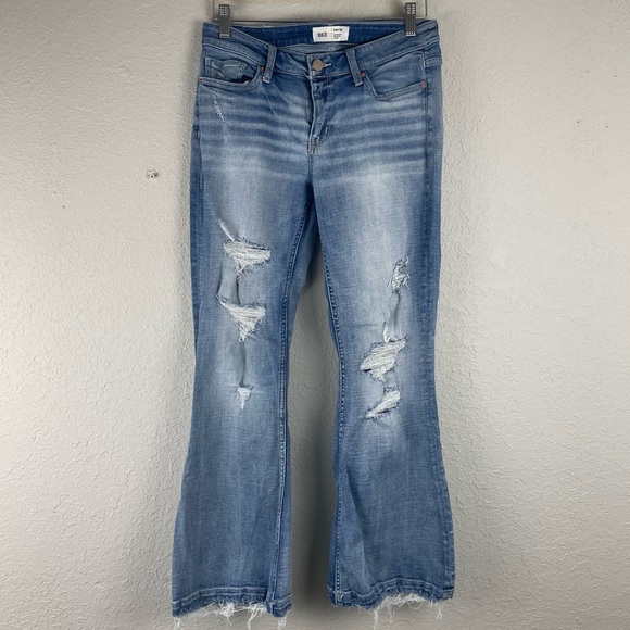 BKE‎ Payton Midrise Flare Jeans 27 Buckle Distressed - Picture 1 of 8